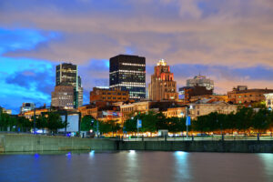 image du crepuscule a montreal