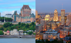 illustration de la différence entre montréal et le quebec