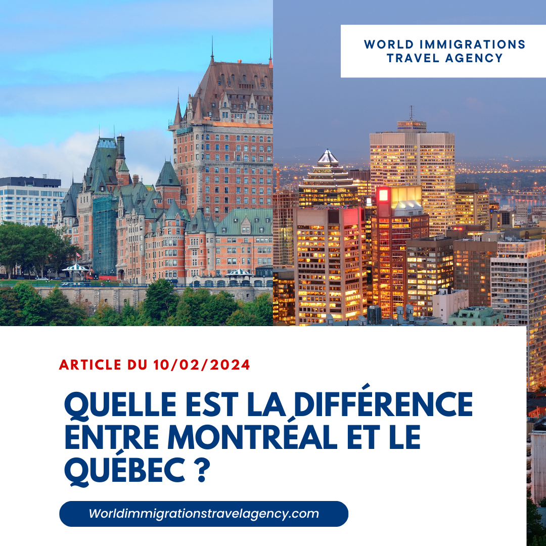 Quelle est la différence entre Montréal et le Québec ?